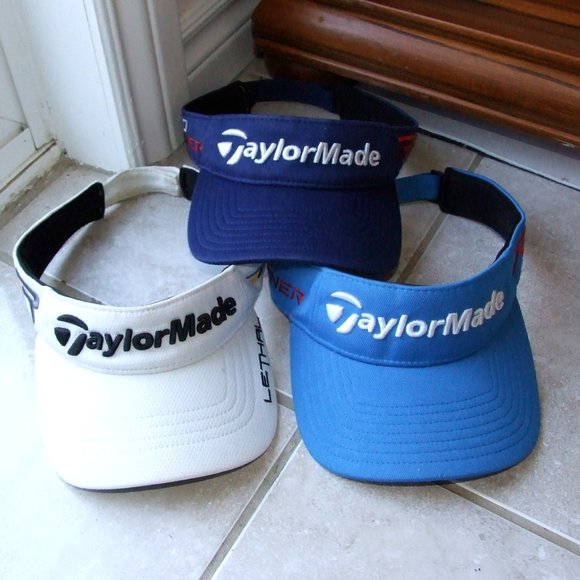 MENS VISOR HATS 3 LIKE New TAYLOR MADE - Picture 1 of 1